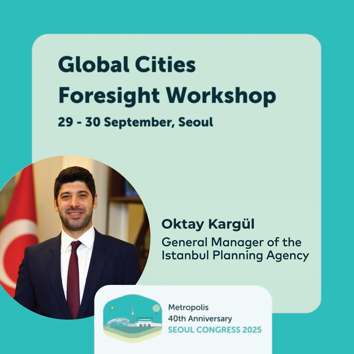 📍İstanbul Planlama Ajansı, Seul’de İstanbul’u temsil ediyor!

İstanbul Planlama Ajansı Genel Müdürü Oktay Kargül( <a href="/OktayKargul/">Oktay Kargül</a> ), Metropolis’in 40. yılı kapsamında düzenlenen Global Cities Foresight Workshop’ta İstanbul’u temsil etmek üzere Seul’de.

🌍 Etkinlik boyunca;