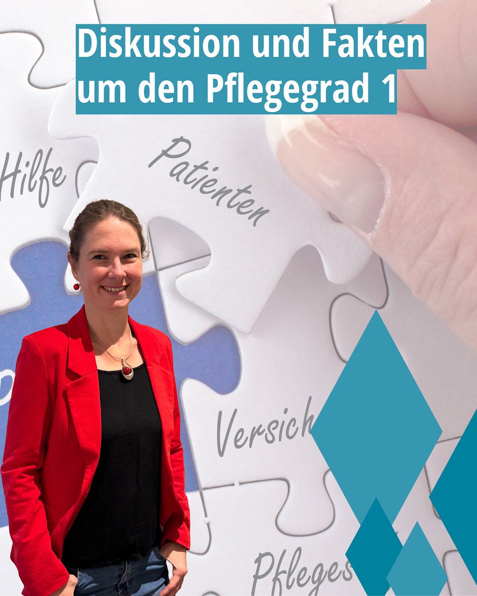 Alle reden über den Wegfall von #Pflegegrad1 – doch kaum jemand weiß, was dahinter steckt. 

Wir brauchen:

💶 mehr Geld für pflegende Angehörige
💶 mehr für Schwerstbetroffene
ℹ️ bessere Beratung &amp; Vernetzung
🤝 niedrigschwellige Hilfe für alle

#Pflege #Pflegepolitik
