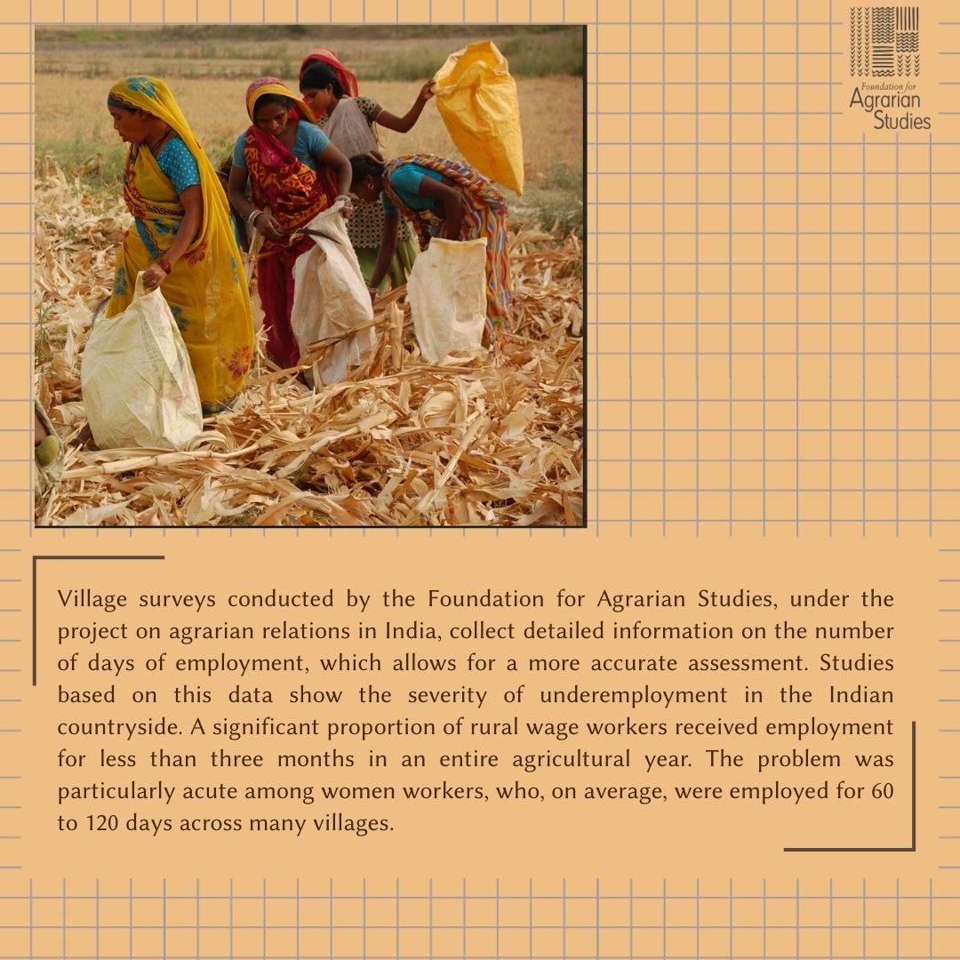 fasagristudies's tweet image. As part of our explainer series in the lead-up to the Conference on Agrarian Change, we are sharing short notes on key concepts around rural transformation.

Our third concept is #underemployment — a more severe issue than unemployment in the context of rural India, yet one that…