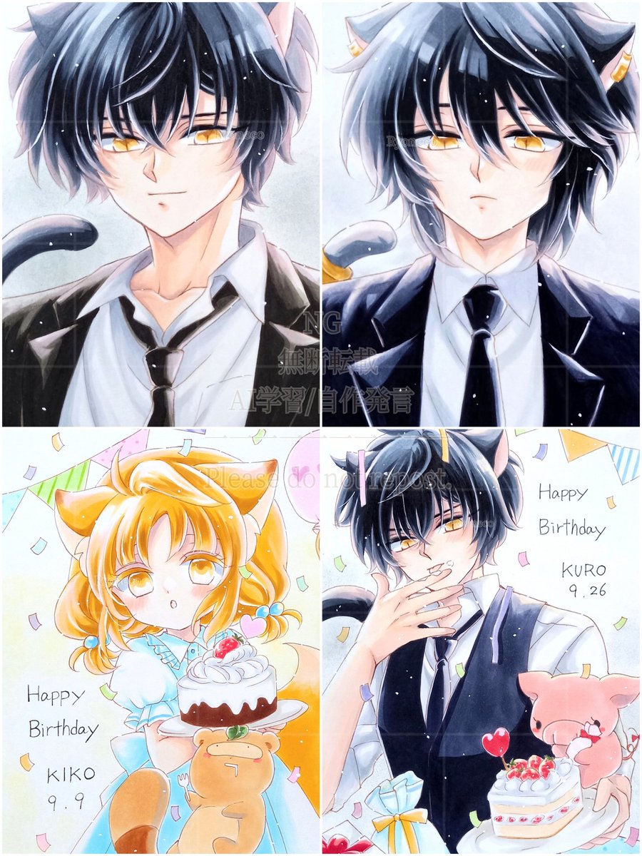 #今月描いた絵を晒そう

今月は4枚でしたーφ(･ω･｀)
10月も見てやっていただけると嬉しいです✨

#絵描きさんと繋がりたい #創作
#絵柄が好みっていう人にフォローされたい #illustration