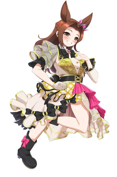 来月のウマ娘6th秋ライブ カワカミプリンセス役高橋花林さんのフラスタ用イラストを描かせていただきました ご依頼くださった天王地ノナメ様ありがとうございました!現地で皆さまの目に留まりますよう...