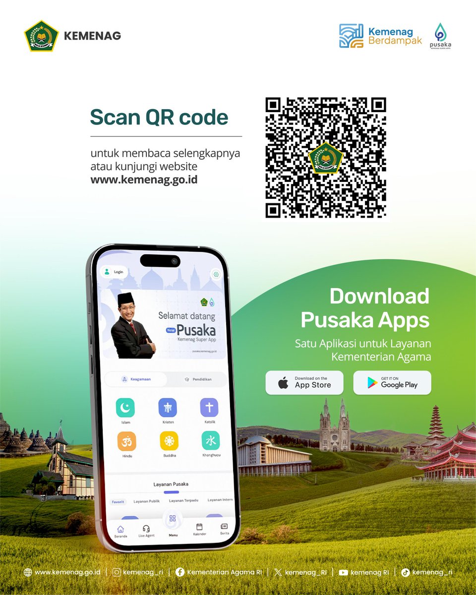 Kemenag_RI's tweet image. Kemenag salurkan beasiswa afirmasi Rp1,2 M untuk 47 mahasiswa Asli Papua. Langkah ini jamin anak-anak Papua miliki akses pendidikan tinggi yang layak.

#Kemenag #Beasiswa #Papua #Afirmasi #KemenagBerdampak #PendidikanTinggi