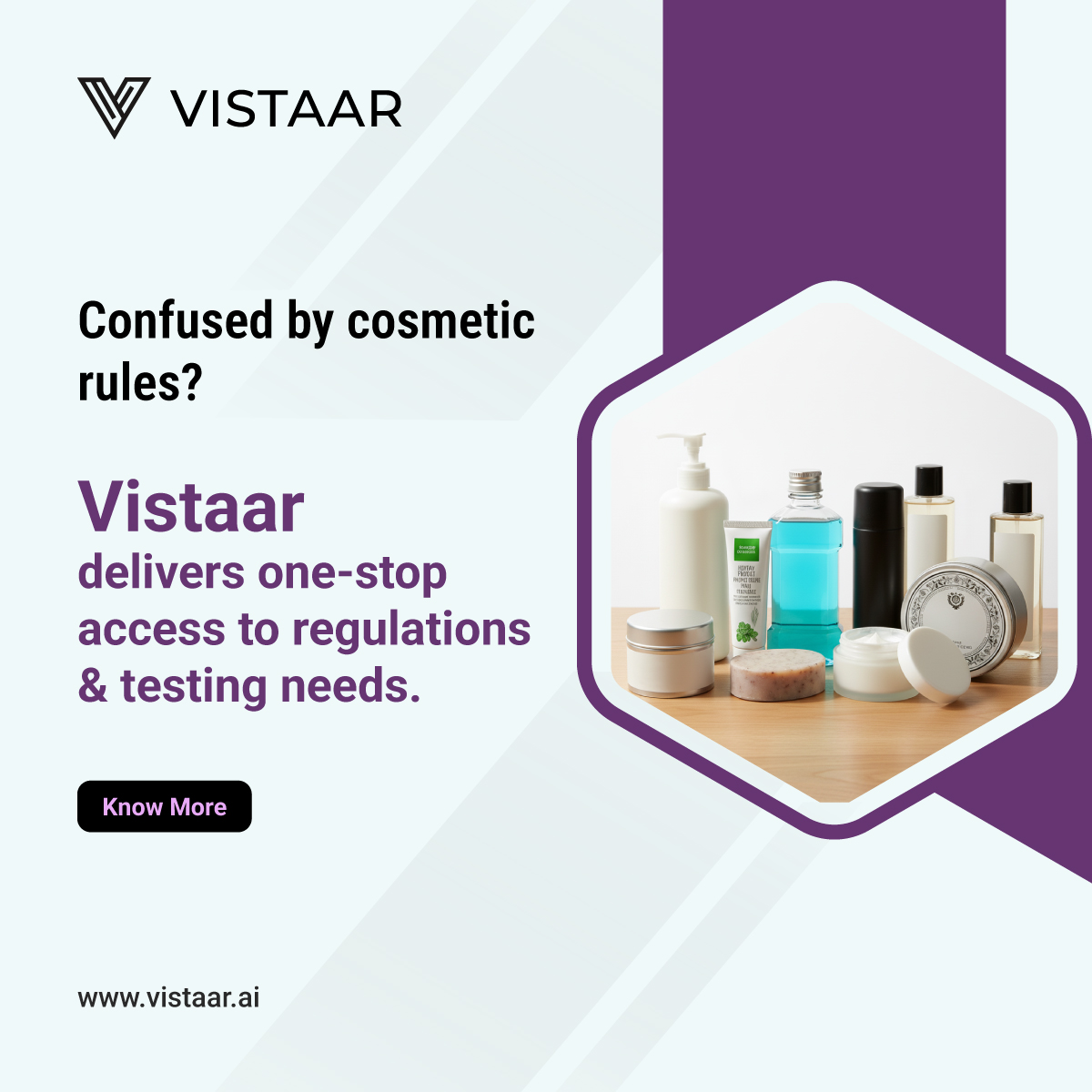 vistaarai's tweet image. Cosmetics Compliance
💄Navigating global cosmetic rules is tough! Vistaar’s database gives updated regulations, testing requirements &amp;amp; faster compliance checks, helping you save time &amp;amp; reduce risk.⏱️
🔗 vistaar.ai/cosmetics-regu…
#CosmeticsCompliance #Vistaar #RegulatoryIntelligence