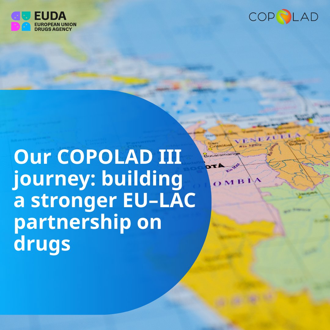 EUDrugsAgency's tweet image. 🇪🇺🤝🌎 Our @ProgramaCOPOLAD journey may have ended, but its impact continues to shape cooperation between the European Union and Latin America and Caribbean countries in the field of drugs.

🎥 Watch the final video: euda.europa.eu/media-library/…

🔗 Learn more: euda.europa.eu/news/2025/our-…