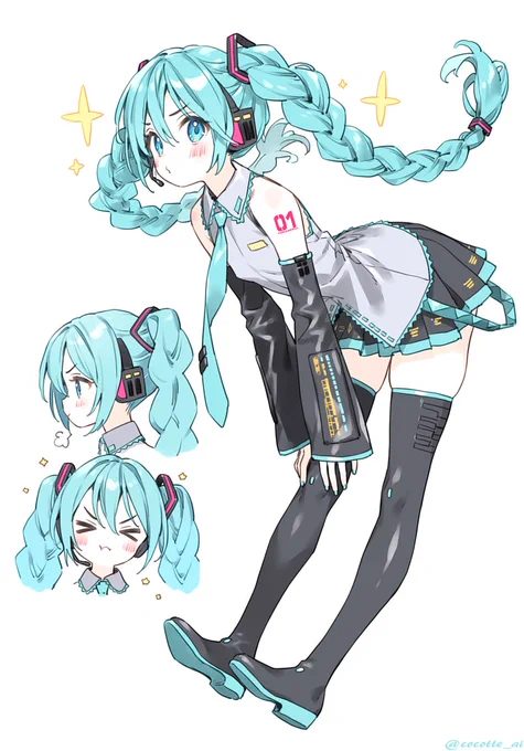 #初音ミク 三つ編みミクさん