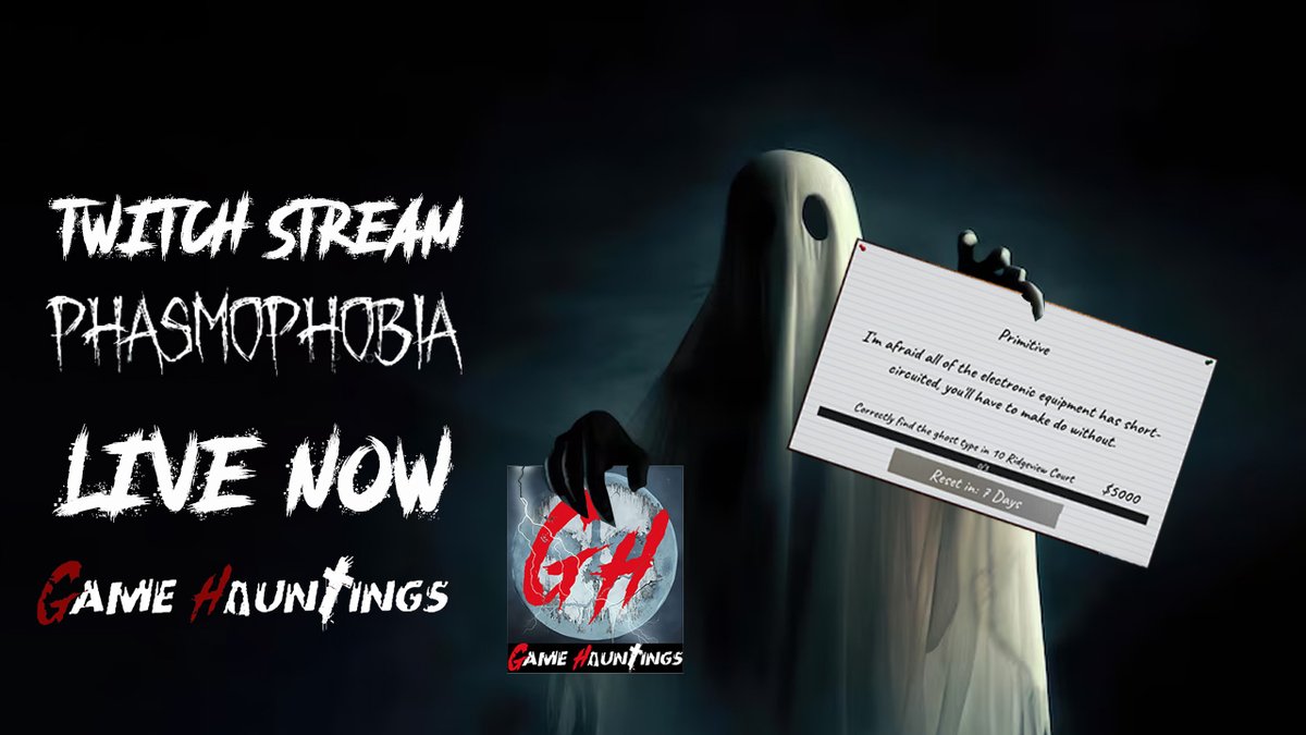GameHauntings's tweet photo. We are Live Now on #TwitchStreamers @PlayPhasmo
Watch Us Live On #twitchtv π
https://t.co/EMVk9GRtVF
#GhostHunting #Ghosthuntinggame #paranormalinvestigation #haunted #horrorgames #phasmophobiaclips #Phasmophobia #GameHaunting https://t.co/am7NoeQvFU