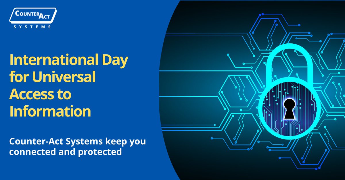CounterActSys's tweet photo. Yesterday was International Day for Universal Access to Information and️ at #CounterActSystems, we make sure your tech supports seamless communication and safe data management to keep you connected and informed 💻
#AccessToInformation #CyberSecurity #ComputerExperts #ITSupport https://t.co/SxdmYDpwiU
