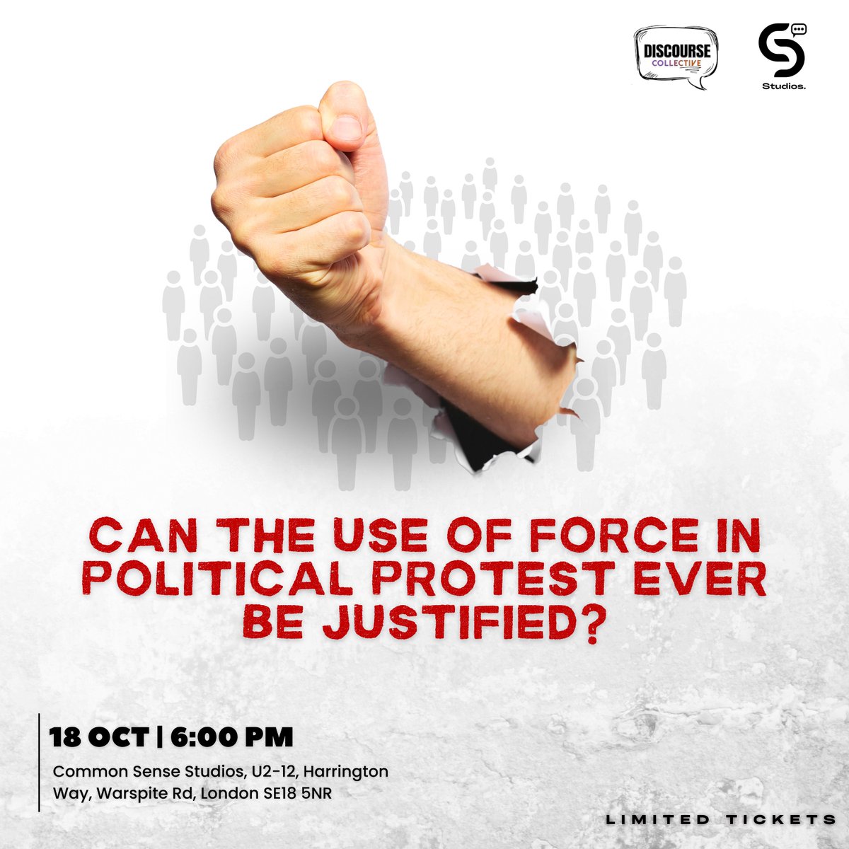 TCSNetwork's tweet image. Charlie Kirk’s shooting. Attempts on Trump’s life.

We’re asking it straight: Can the use of force in political protest ever be justified?

🗓 Sat 18 Oct, 6pm
📍 SE London
🎟 Early bird tickets out now – limited.

luma.com/rg5nczwi