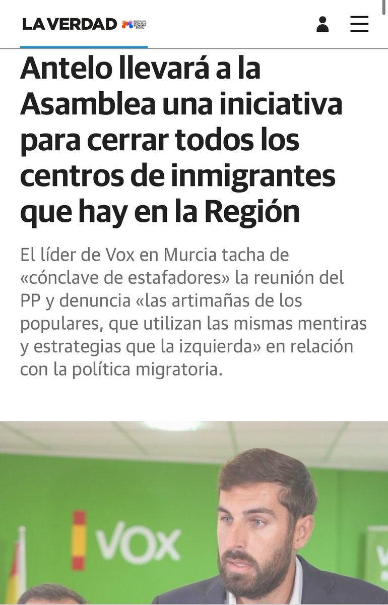 JA_Antelo's tweet photo. El PP miente,demoniza a @vox_es y regala argumentos a la izquierda.
La única alternativa a la política de la mentira se llama @Santi_ABASCAL
La primera iniciativa será para cerrar TODOS los centros de inmigración ilegal dependientes de la CARM
https://t.co/yNNuhDOuXR
https://t.co/OkvUY7HXCQ