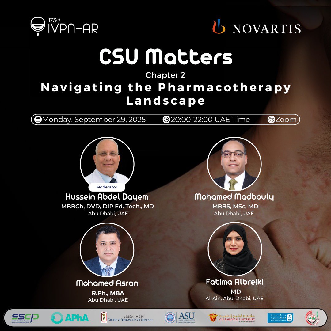 Going live in 5 hours 

Register at us06web.zoom.us/webinar/regist…

Novartis IVPN-Network, FZ, LLE