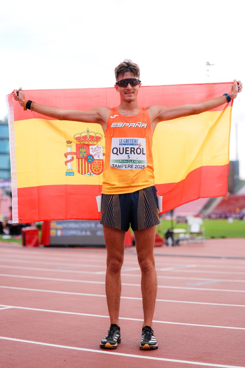 atletismoRFEA's tweet image. ¡Tres de #EspañaAtletismo nominados a los #GoldenTracks de la @EuroAthletics!

@garciaperezmari, doble campeona mundial en @WATokyo25 ➡️ Atleta del Año 🚺

@querolserrano07, campeón de Europa sub20 con récord del campeonato y récord de 🇪🇸 sub20 ➡️ Revelación 🚹

Sofía Santacreu,…