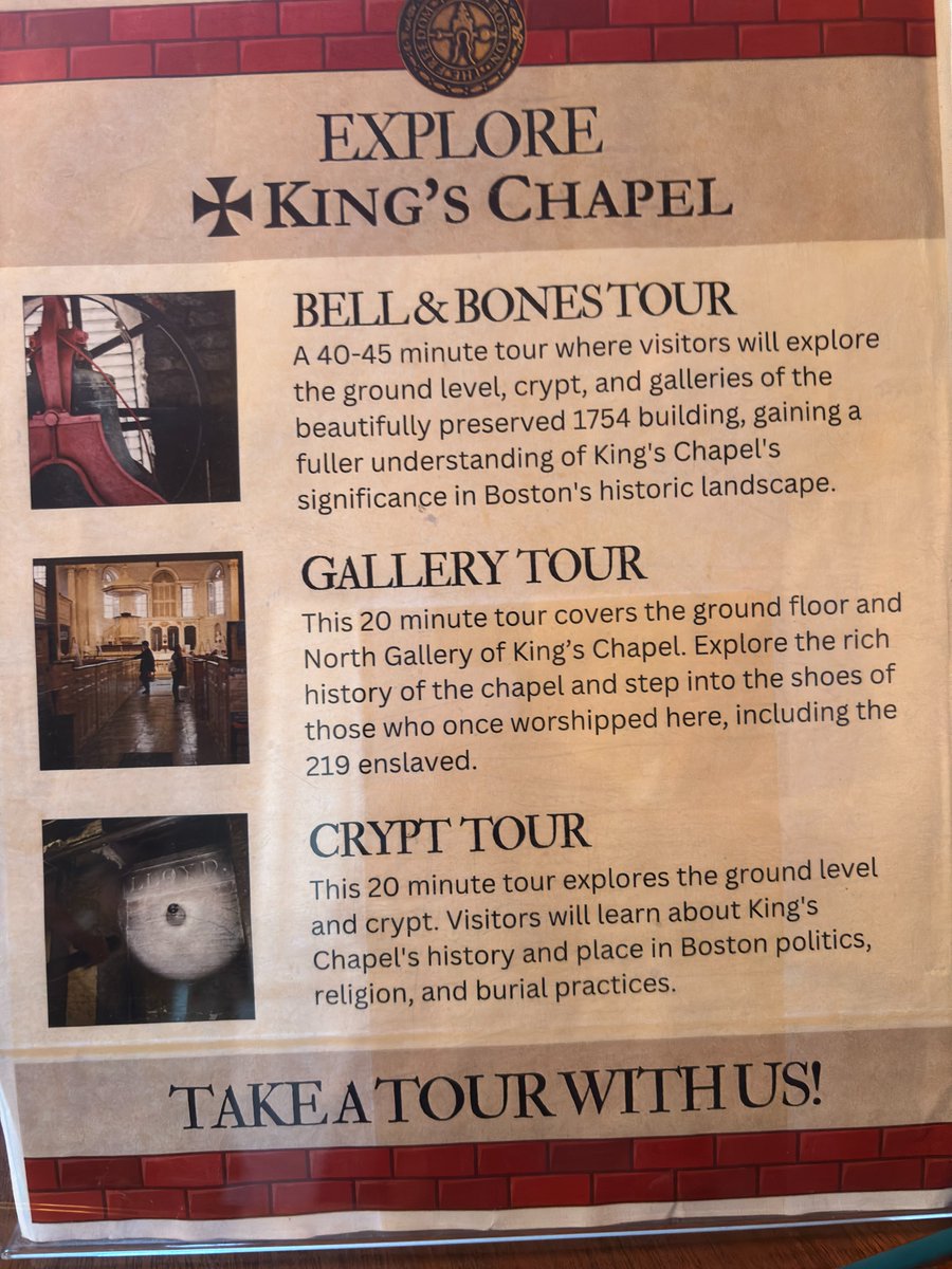 Jessica Dello Russo, Ph.D. (@drjdrphd) on Twitter photo Learning about new and seasonal programming at <a href="/KingsChapel/">King’s Chapel Boston</a> and the presence and significance of the monument "Unbound," found in the church atrium on School Street. Although outside of my North End neighborhood, spot a familiar name - who else? - Revere! Not Paul, but progeny Learning about new and seasonal programming at <a href="/KingsChapel/">King’s Chapel Boston</a> and the presence and significance of the monument "Unbound," found in the church atrium on School Street. Although outside of my North End neighborhood, spot a familiar name - who else? - Revere! Not Paul, but progeny