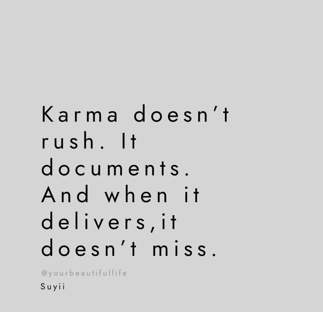Liminal1988's tweet image. Karma doesn't rush.