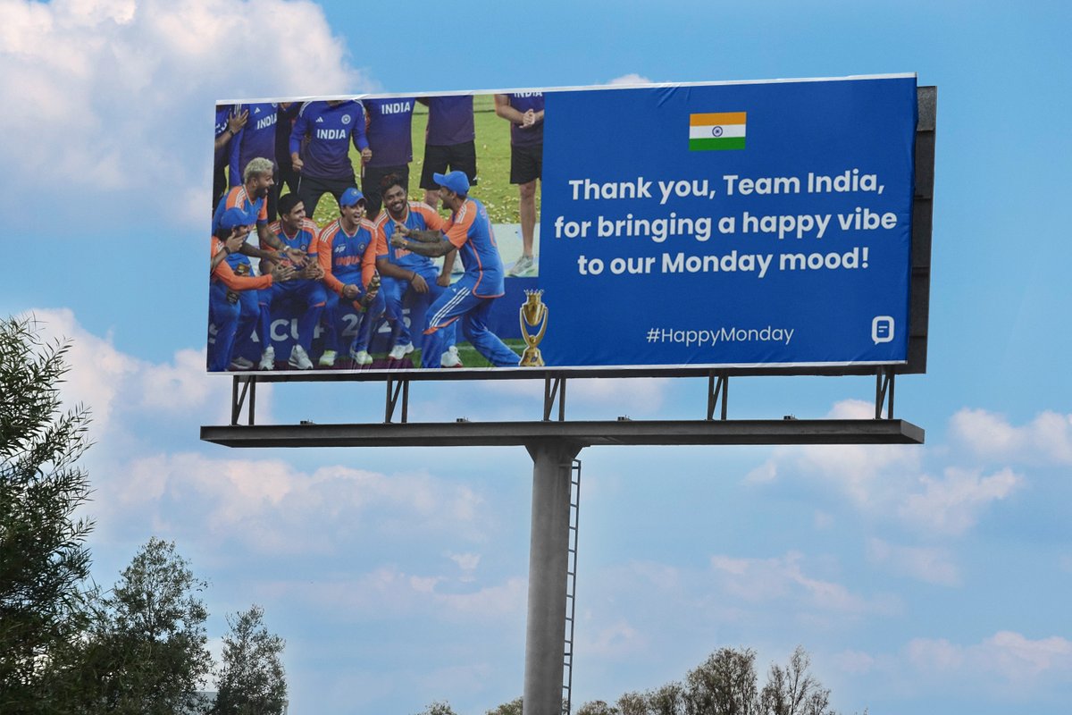 elisiontec's tweet photo. Monday feels like Friday when Team India's energy is in the house! 

💪Thanks for bringing the smiles, the vibes, and the unstoppable hustle.

#teamindia #happymonday #indvspak #mondayvibes #teamspirit #trophy https://t.co/3PlRVdPL7t