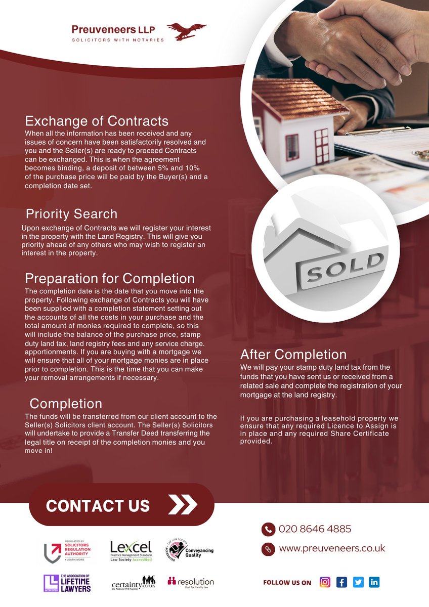 “Trusted Solicitors for All Your Property Needs.”
 Preuveneers LLP Since 1978

preuveneers.co.uk