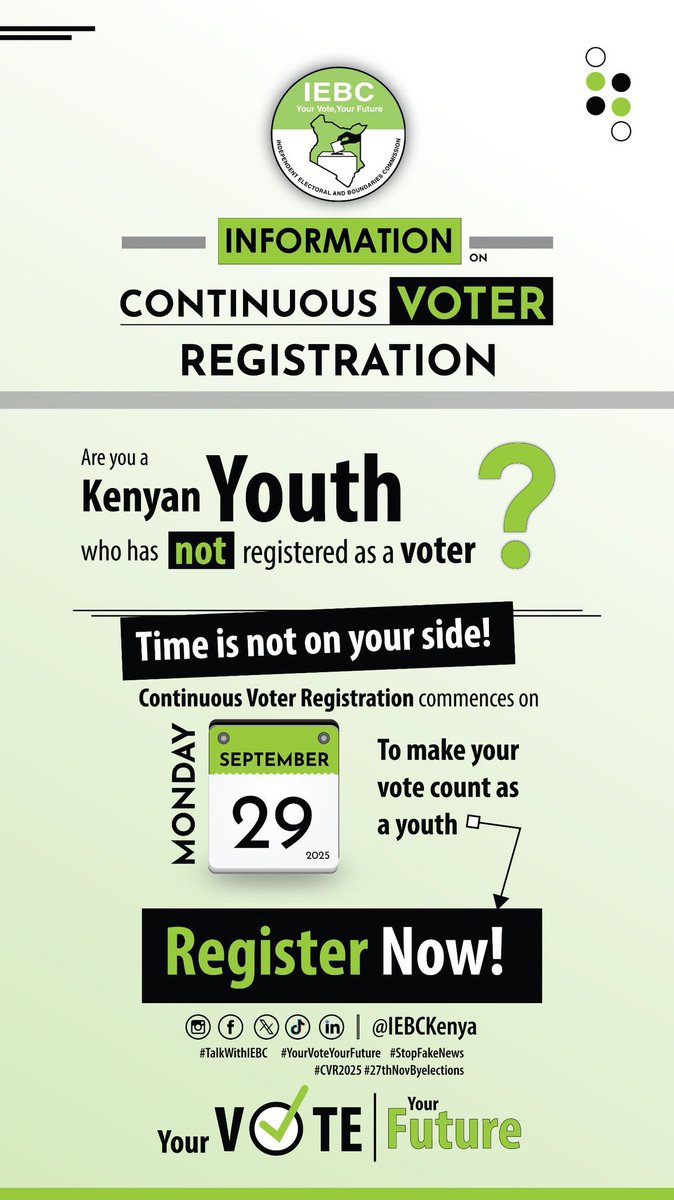 #WiredEA Continuous Voter Registration