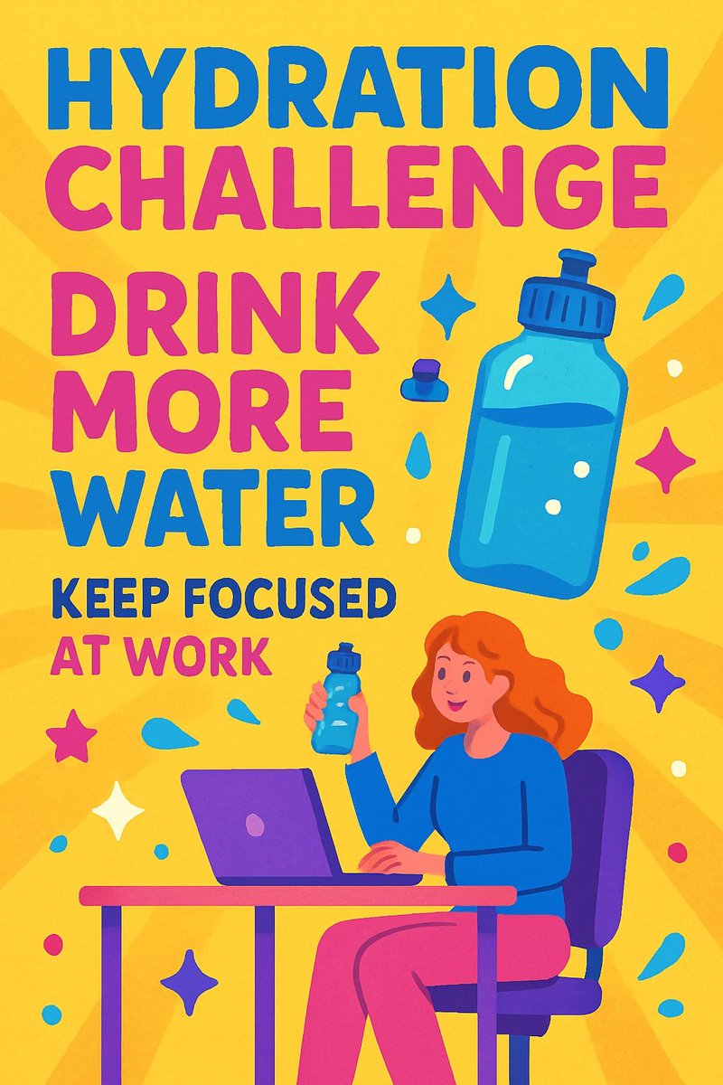 EASShelpline's tweet image. Water does wonders! This week, our advisers are focusing on the importance of being hydrated and how it boosts general wellbeing #hydrationchallenge
Staying hydrated keeps us energised, focused and feeling great! This is our wellness focus this week!
