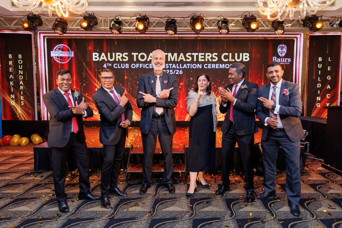 Baurs Toastmasters is proud to be a Golden Club for the second year in a row. We are thrilled to celebrate the 4th Club Officer Installation for the 2025/2026 term!

#baurstoastmasters #toastmastersinternational #goldenclub #leadership #publicspeaking