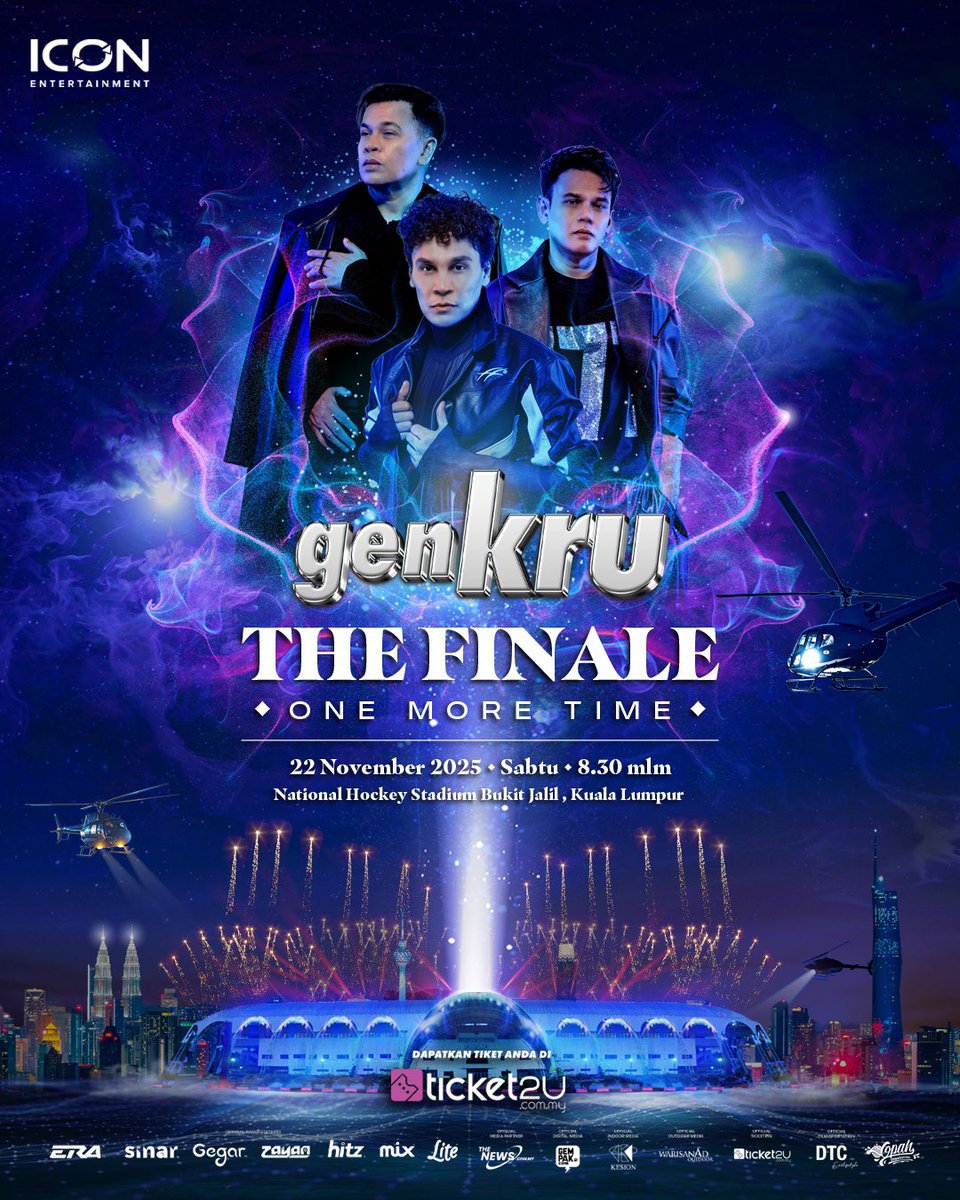 dumplingsoul's tweet photo. announcement asia tour lambat sangat, so saya tolong announce ni dulu lah ye

KRU konfem buat another konsert guys tahun ni  ‘genKRU The Finale One More Time pada 22 November 2025 at Stadium Hoki Bukit Jalil 

#KRU #genKRU #YusryKRU #NormanKRU #EdryKRU https://t.co/UXiRka9tY9