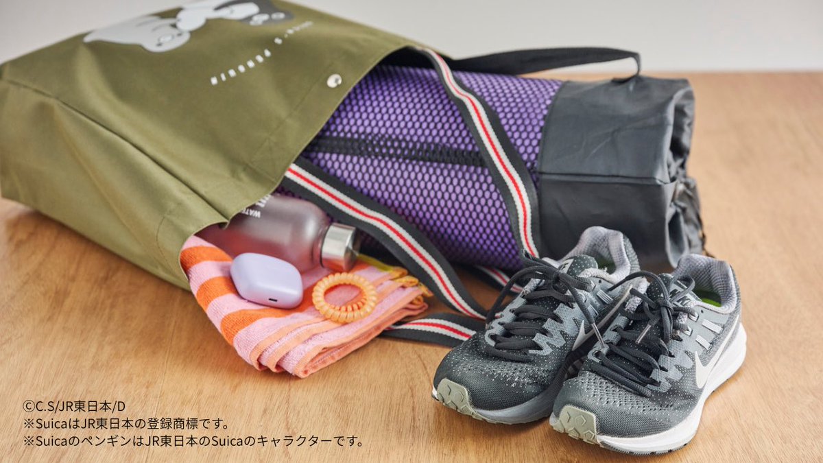 suikaページバッグインバッグ オレンジページ10月2日発売号の付録 #Suicaのペンギン のショルダー