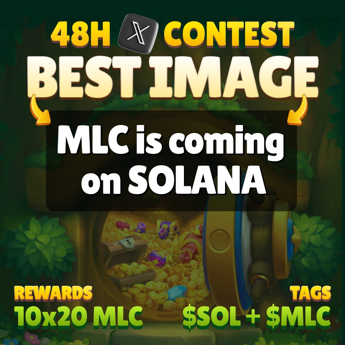 MyLovelyPlanet1's tweet image. 📢BEST IMAGE CONTEST
🎯TOPIC: MLC is coming on SOLANA
🪙10 winners to share 200 $MLC

💡To participate
▪️QRT this post
▪️Push your content
▪️Tag $MLC + $SOL

Be fun and creative! 🚀

Good luck, lovely family💚