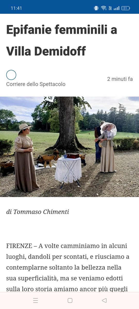 La recensione di #apparizioni #villademidoff #firenze #ducciobarlucchi #teatrodalmaviva 
corrieredellospettacolo.net/2025/09/29/epi… #tommasochimenti