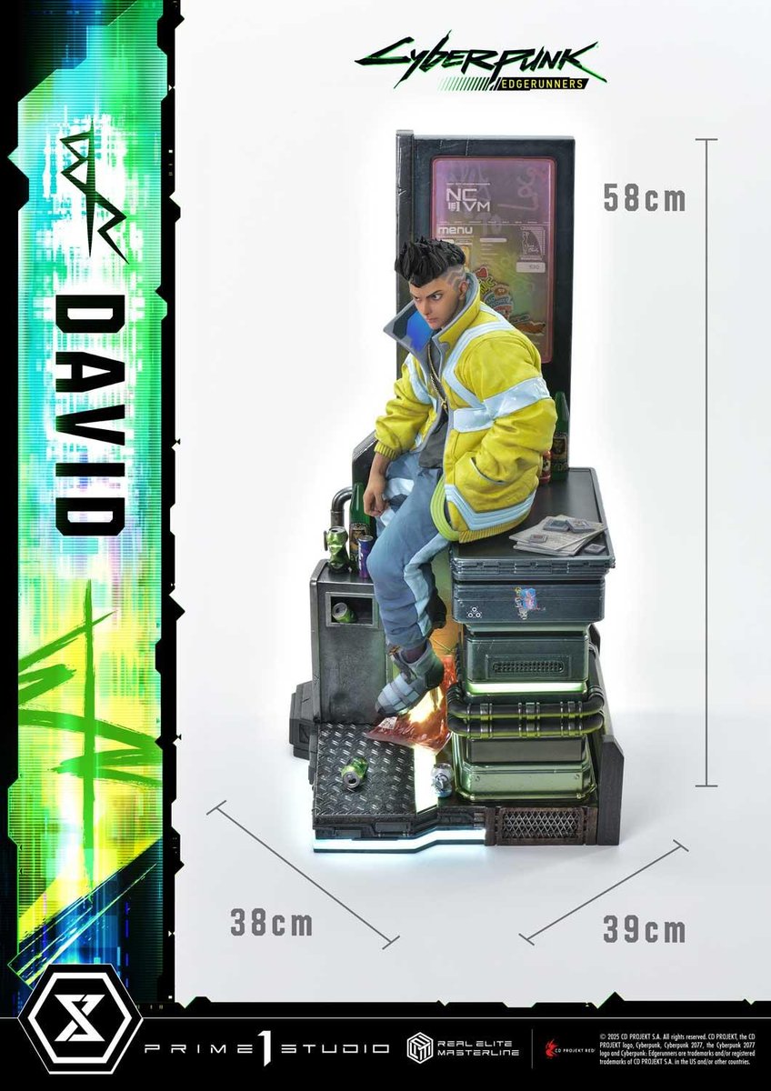 ＼💥大好評予約受付中💥／

サイバーパンク：エッジランナーズ
デイビッド
DX ボーナス版
リアルエリートマスターライン
1/4 スケール スタチュー

■ご購入はこちら
statue.prime1studio.co.jp/cp-david-remcp…

#デイビッド #サイバーパンク #Edgerunners #Prime1Studio