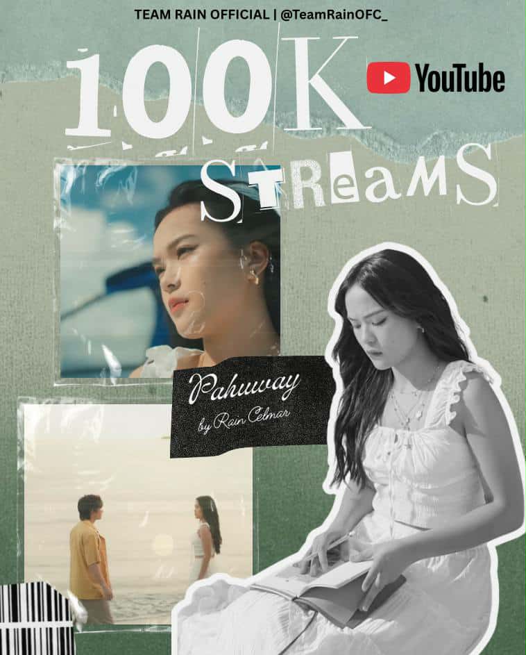 TeamRAINTrends's tweet photo. Pahuway MV is truly a masterpiece! In just two days, we’ve reached over One hundred Thousand Plus all-time streams. Thank you to everyone who streamed with us—let’s keep going!  

Reply: “Grateful for everything”

PAHUWAY MV 100K VIEWS https://t.co/THkzmpzR7X