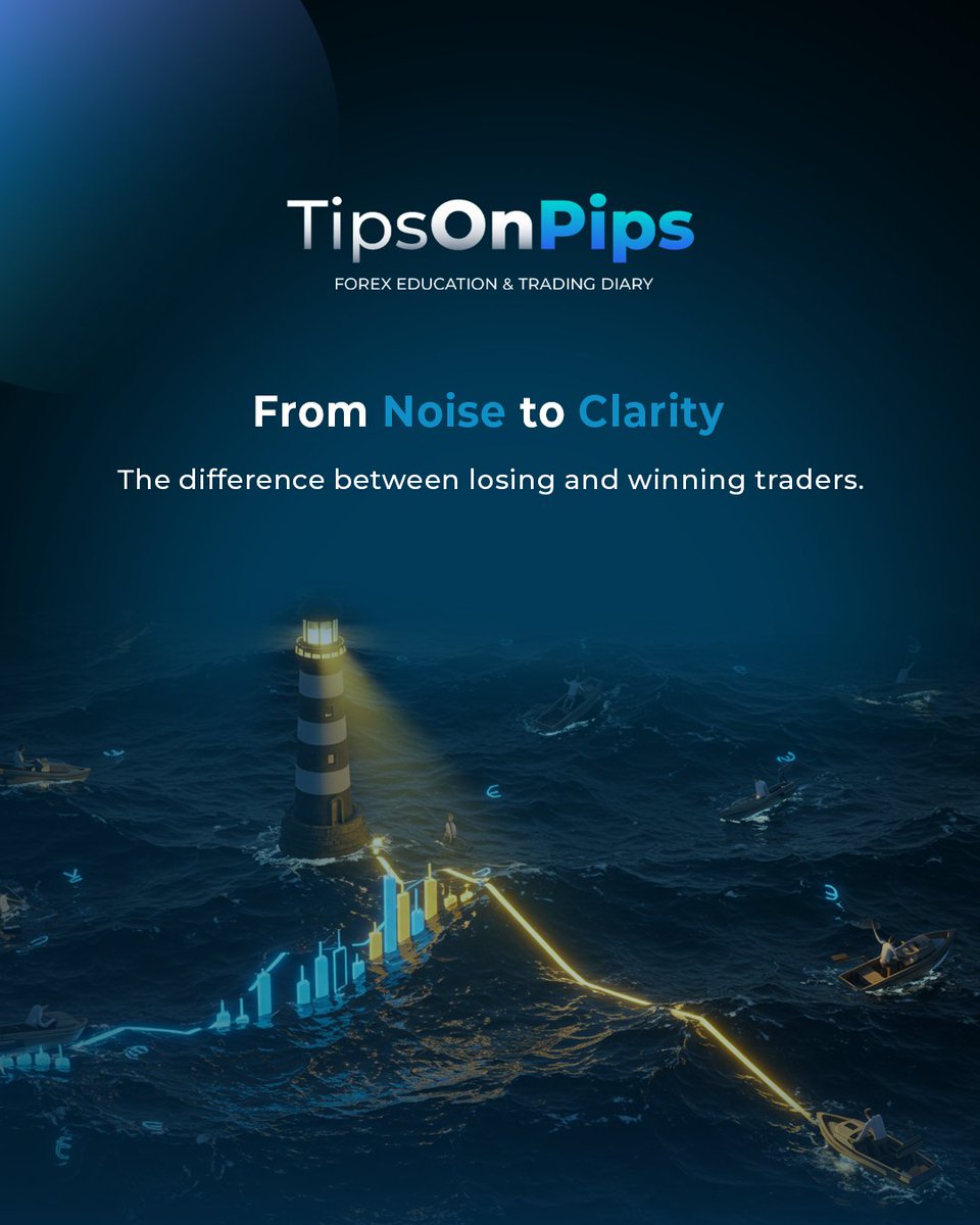 tipsonpips_'s tweet image. Most traders lose because they get lost in the noise — every candle, every alert, every emotion.

Profitable traders do something different:

They filter the chaos and stick to a clear, repeatable plan.

Clarity &amp;gt; Noise.

👉 Link in bio

#TipsOnPips #ForexDiscipline #GoldTrading