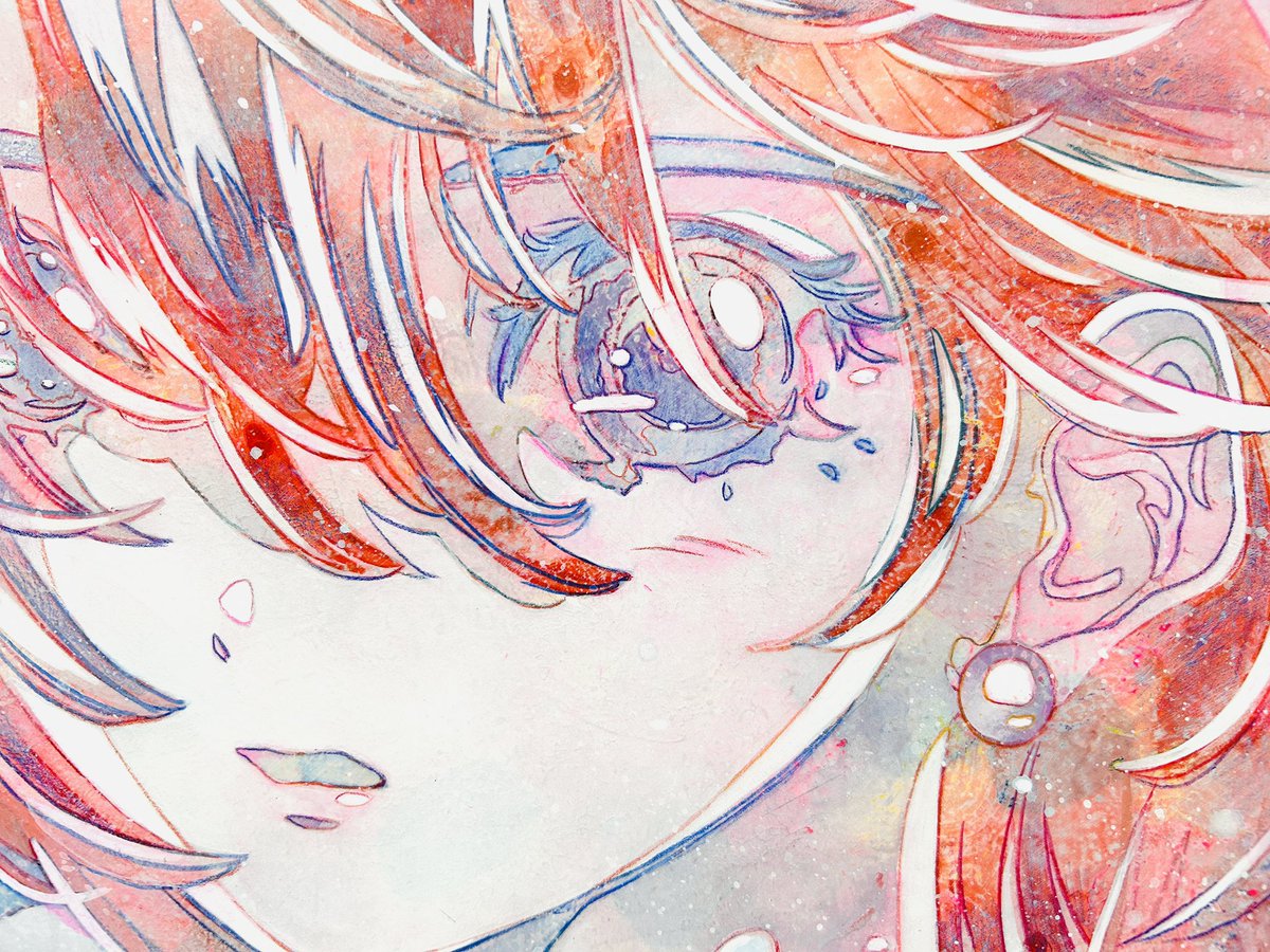 大槻香奈 「渡る日」 アクリル画 キャラクターアート 大槻香奈＊画集