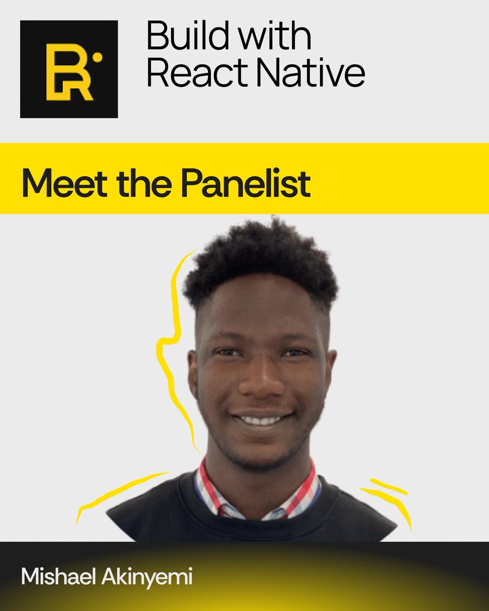 bwreactnative's tweet image. Meet one of our amazing panelists, @MosoAkinyemi, for Build with React Native Manchester! 🚀
Don’t miss the chance to hear their insights live on Oct 3rd.
📅 Save the date: October 3rd
🔗 Register now: eventbrite.com/e/build-with-r…