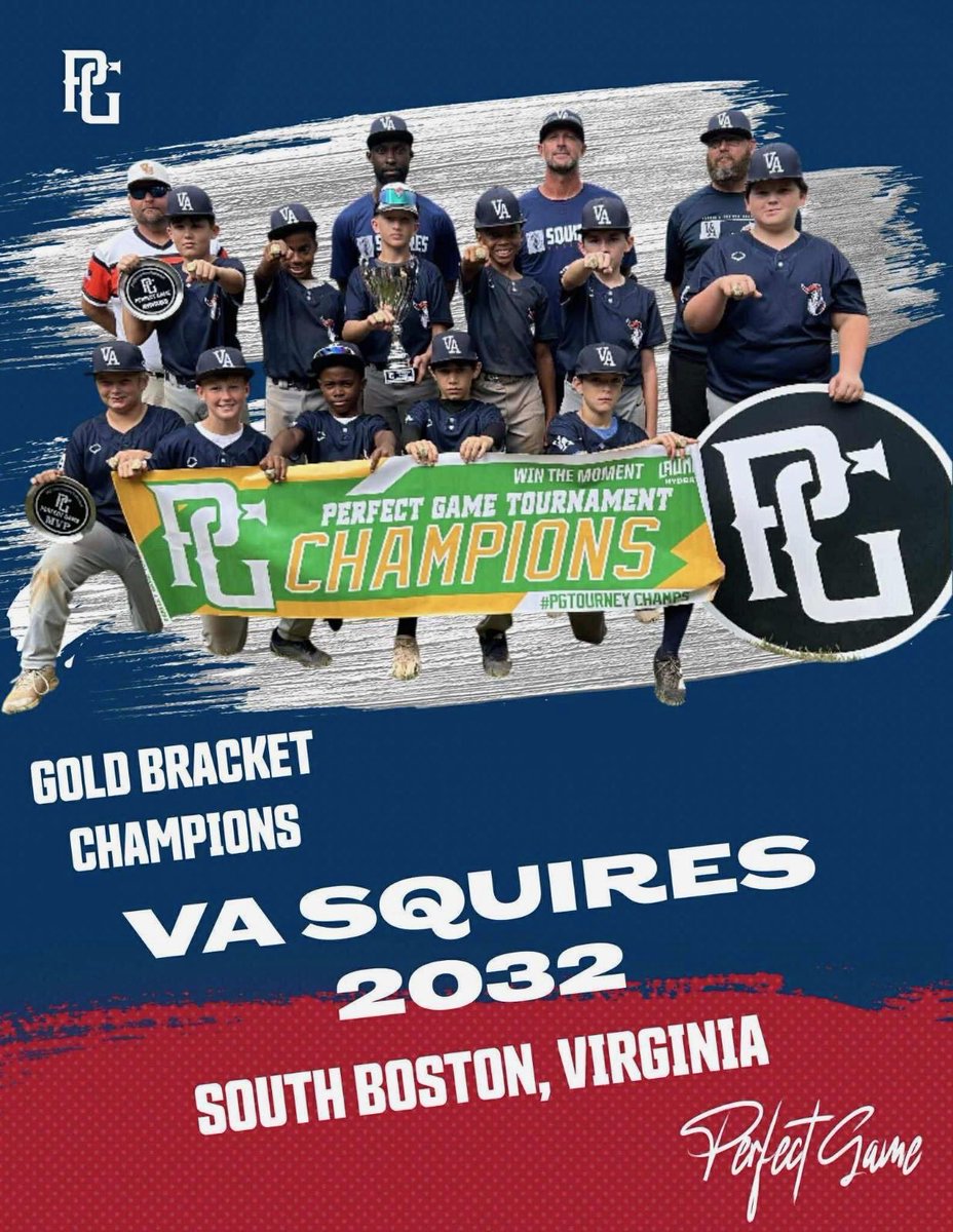 Shout out to our 12U Squires for an impressive <a href="/PerfectGameUSA/">Perfect Game USA</a> tournament championship this weekend. These boys play the game the right way!!