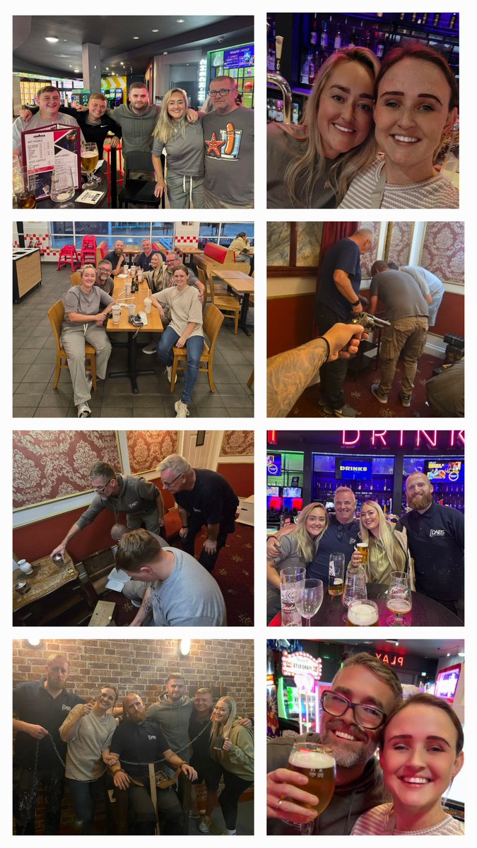 DAESLTD's tweet photo. Another fabulous team event! This time at @Houdini_Malgrat Houdini's Escape Room Experience 🏃‍♂️🚪🕵‍♂️♟️ 

Finished off the night with a few beers &amp; burgers as always 🍻🍔

#TeamBuilding #EscapeRooms #DAESLTD https://t.co/aM5D5UNBir