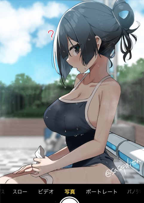 水泳の時だけやたら注目度が高い中川さん 