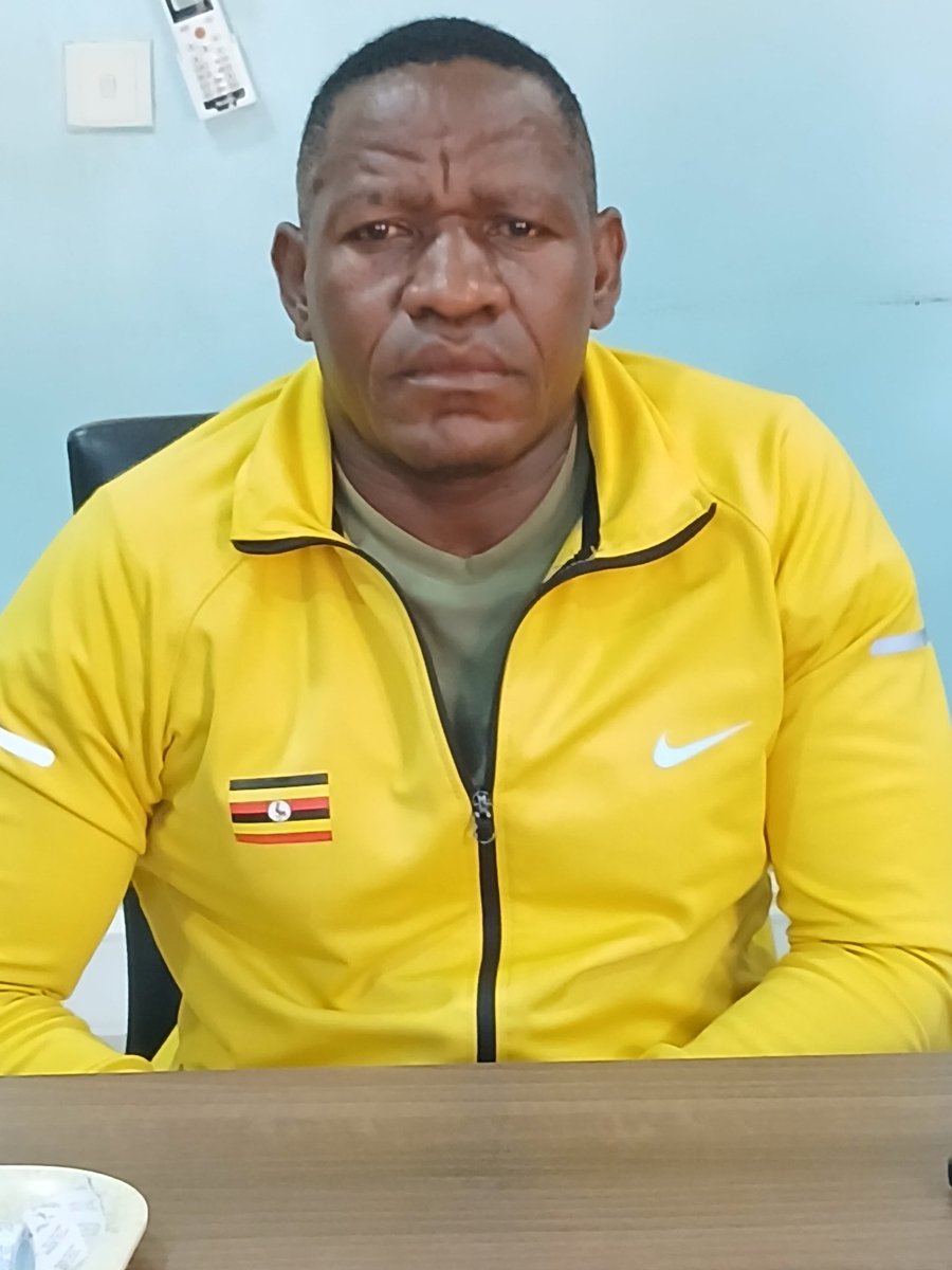 NCSUganda1's tweet photo. NCS sees off
 Norway-bound
 lifter Niyoyita

Davis Niyoyita will be Uganda's sole flag bearer at this year's World Weightlifting Championship in Norway.
The much decorated Niyoyita, a multiple medallist for Uganda at the All Africa Games in Ghana last year, was along with his coach Kassim Nsubuga seen off by the National Council of Sports (NCS) at Lugogo this morning. 
Assistant General Secretary (Admin) Joseph Oluga and Sports Officer Sarah Chelangat officially handed over the national flag to the duo who fly out to Forde, Norway, this evening. Niyoyita will compete in the 60kg category at the Championship slated to run 2nd to 11th October.