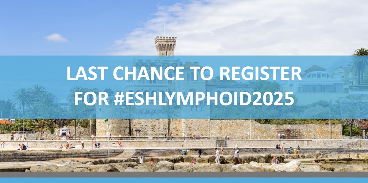 ESHaematology's tweet photo. #ESHLYMPHOID2025 STARTS THIS THURSDAY!
REGISTRATION STILL OPEN! ➡ https://t.co/1XirKznDHX
8th Translational Research Conference Lymphoid Malignancies
October 2-4 2025 / Estoril, Portugal
Chairs @HallekMichael G.Lenz @SehnLaurie @LouisStaudt C. Wu
#ESHCONFERENCE #Lymsm https://t.co/whx0AilrzS