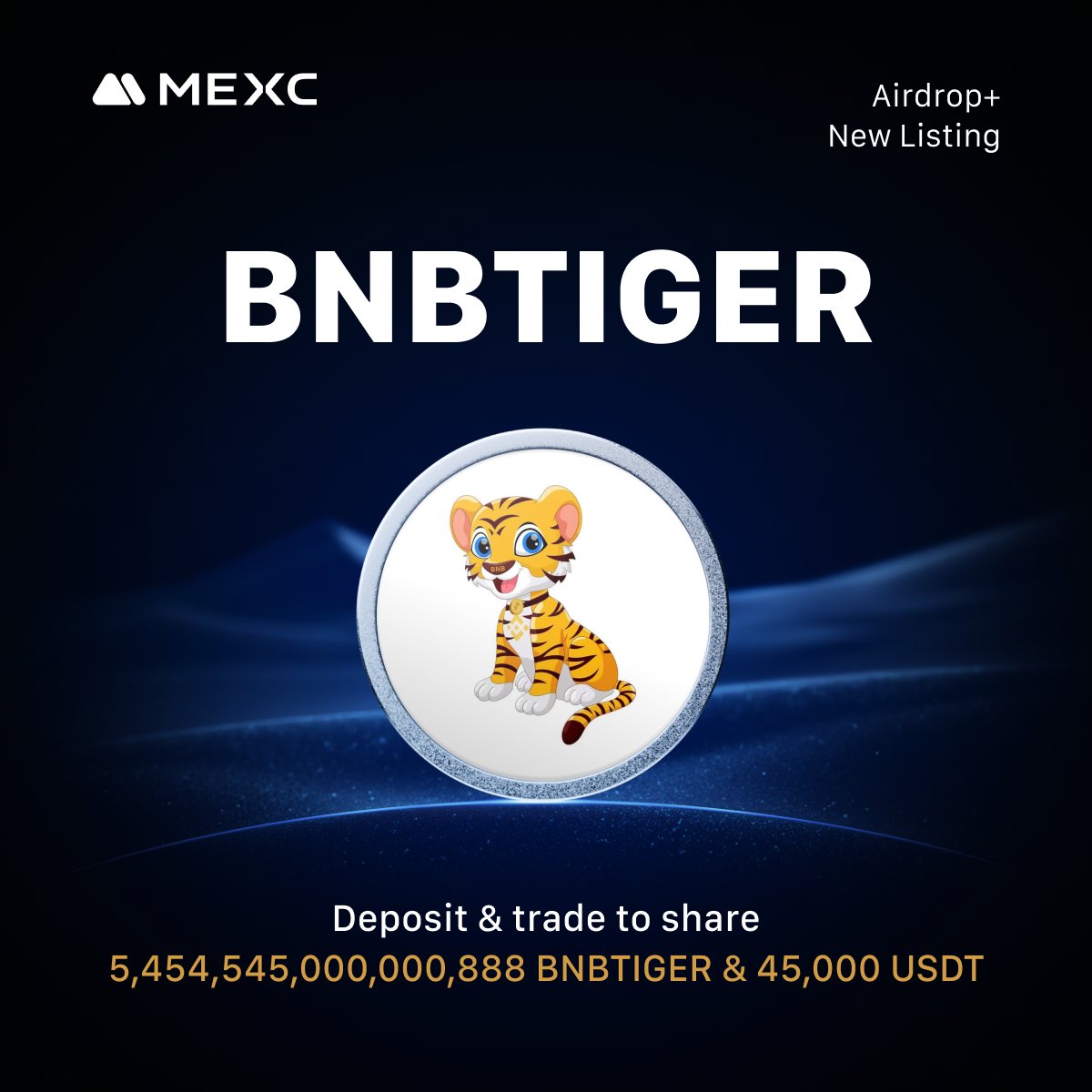 JUST IN: $BNBTiger 🐅 👉Upcoming list MEXC <a href="/MEXC_Listings/">MEXC_Listings</a> 

Bnbtiger (CA):
0xF8584516b7d2c156C763C874d6813E06b57e4cB5