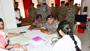 life_soldiers47's tweet photo. A Blood Donation Camp & #SwasthNariSashaktParivar was conducted at #CRPF #72Bn HQ Sunderbani with GMC Rajouri & SDH Sunderbani. Troops donated blood voluntarily, families availed medical check-ups.
#trophy #20LakhsPMSuryaGhar #SmartSafePuja Op Sindoor Kohli#GoaScrapsIITDream https://t.co/sLkTfZ0ZOa
