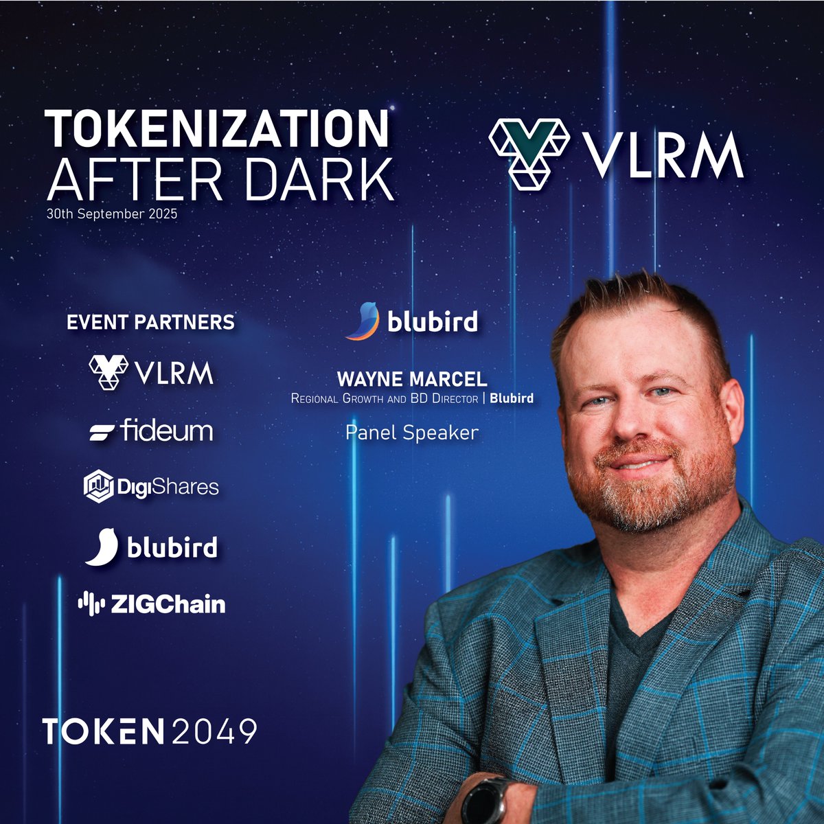 Blubird’s Regional Growth &amp; BD Director to speak @ Tokenization After Dark, TOKEN2049

It’s almost showtime and we’re delighted to announce that <a href="/blockchaynwayne/">Blockchain Wayne</a>, Regional Growth and Business Development Director at <a href="/blubird_app/">Blubird</a> , will be a Panel Speaker at our exclusive