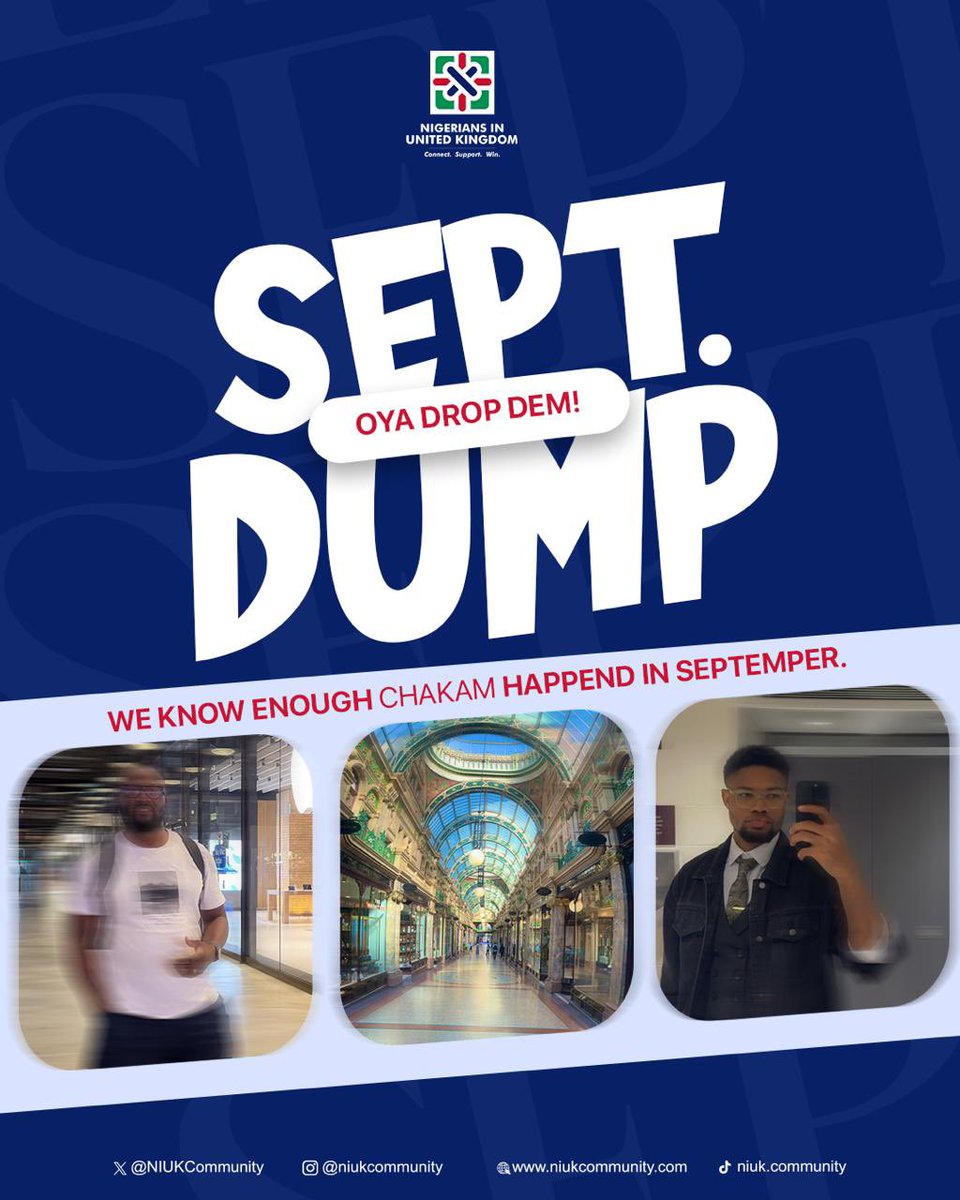 NIUKCommunity's tweet photo. Oya our ladies and gentlemen!

September Dump!
Lets have it!!!!

Use hashtags:
#NIUKSEPTDUMP https://t.co/1PYdjBtuW3