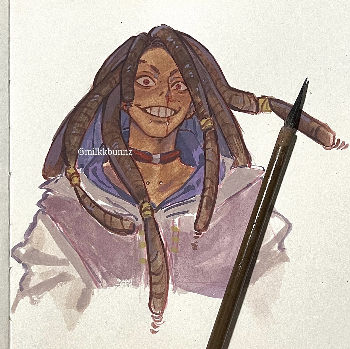 milkkbunnz's tweet image. Jabber in Gouache 

#ガチアクタ #GACHIAKUTA