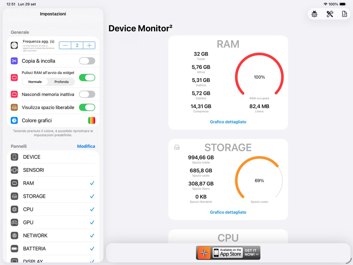 FastDevsProject's tweet image. Device Monitor² version 26.0.0 is coming soon! 
A small preview of the changelog: 
• full support for the new iOS 26 Liquid Glass.
• new app icon now fully supports iOS 26
• integrated keyboard shortcuts into the new iPadOS 26 menu bar via the File menu
• ...