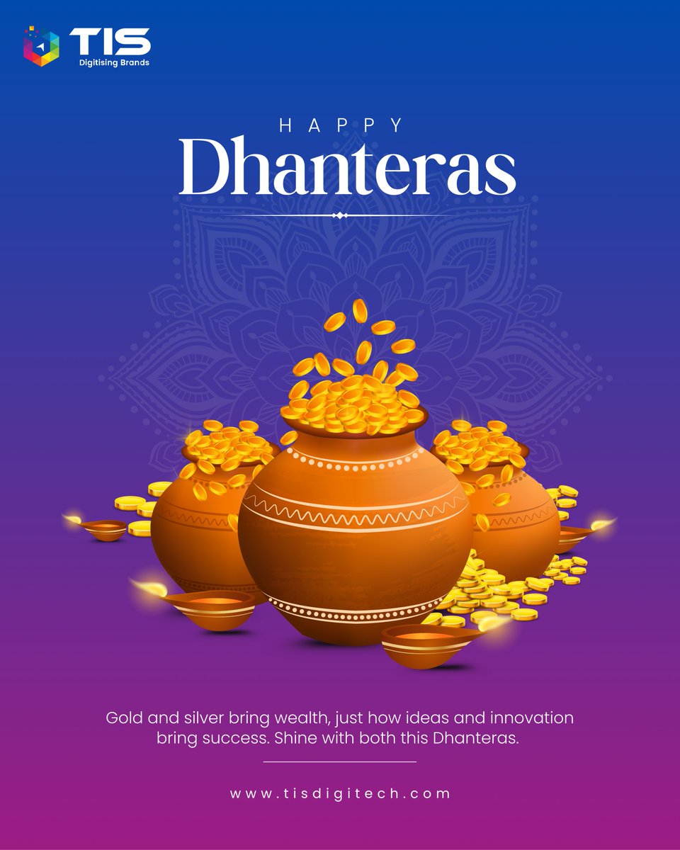 TIS_Digital's tweet photo. Wealth of ideas. Richness of opportunities. Happy Dhanteras! 🪔 https://t.co/eHx4nunr8n