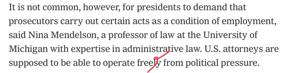 H.W. Fowler Style (@henrywfowler) on Twitter photo Make that “free,” <a href="/nytimes/">The New York Times</a>, an adjective modifying the prepositional phrase “from political pressure,” not an adverb modifying “operate.” The entire phrase “free from political pressure” modifies “operate.” nytimes.com/2025/09/26/us/… Make that “free,” <a href="/nytimes/">The New York Times</a>, an adjective modifying the prepositional phrase “from political pressure,” not an adverb modifying “operate.” The entire phrase “free from political pressure” modifies “operate.” nytimes.com/2025/09/26/us/…