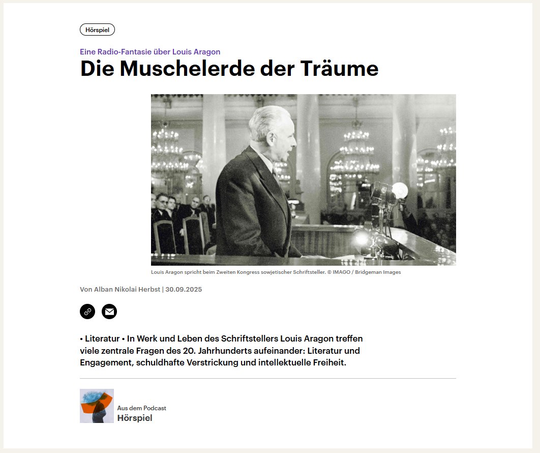 Nach achtundzwanzig Jahren gültig nach wie vor, morgen abend im Deutschlandfunk.

Siehe DIE DSCHUNGEL.ANDERSWELT: wp.me/pbK8w8-9NG

Livestream 30.9., 20.05: deutschlandfunk.de/livestream-100…