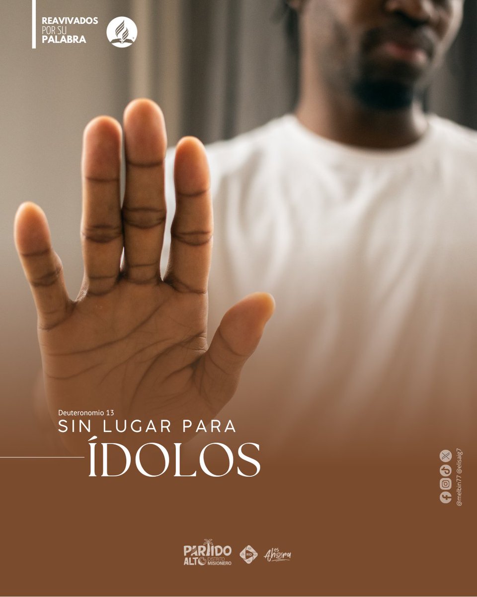 Melbin77's tweet photo. Hoy la idolatría no tiene forma de estatua, sino de poder, éxito o placer.
👉 Dios nos llama a eliminar todo lo que compita con Él y a permanecer fieles a su verdad. #EsAhora
#Deuteronomio13:17-18
#PrimeroDios #rpsp #rbhw #ÉnfasisEspirituales #RID #MiNOP https://t.co/vvIpD4Bu2r