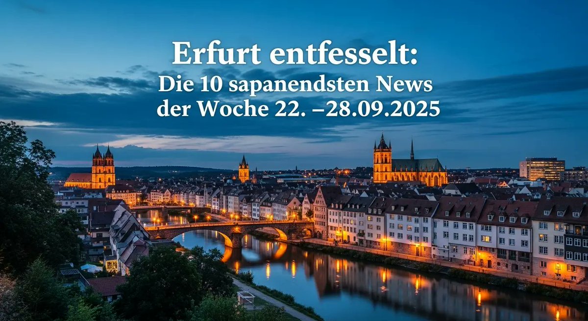 Neu auf erfurt.rocks: Erfurt entfesselt: Die 10 spannendsten News der Woche 22.–28.09.2025. #erfurt erfurt.rocks/erfurt-entfess…