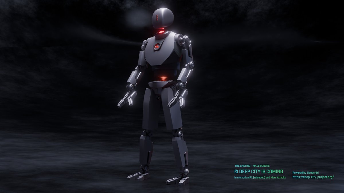 deepcityproject's tweet photo. The decrypted `Ilghal´ fragments confirm that, after the construction of Deep City, Morris Sic carried out a systematic reprogramming of the industrial robots
#b3d #Blender3d #SciFi #PostApocalyptic #Dystopian #Future #DeepCity #UndergroundCity #RobotWorld #Cyberpunk https://t.co/TFA5uvBvB5