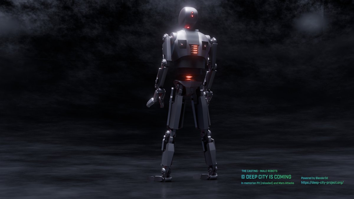 deepcityproject's tweet photo. The decrypted `Ilghal´ fragments confirm that, after the construction of Deep City, Morris Sic carried out a systematic reprogramming of the industrial robots
#b3d #Blender3d #SciFi #PostApocalyptic #Dystopian #Future #DeepCity #UndergroundCity #RobotWorld #Cyberpunk https://t.co/TFA5uvBvB5