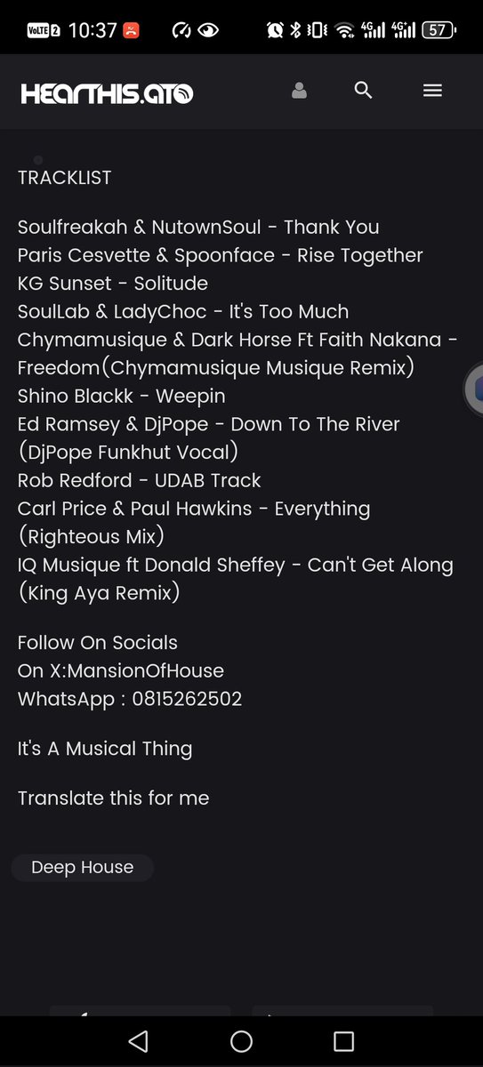 🚨NEW MIX This Week 🚨

IPhone link podcasts.apple.com/za/podcast/man…

Android link hearthis.at/f4mthmvp/mansi…

DOWNLOAD STREAM ENJOY SHARE

#deephouse #ItsASpiritualThing #housemusic #MondayMotivation #MondayVibes